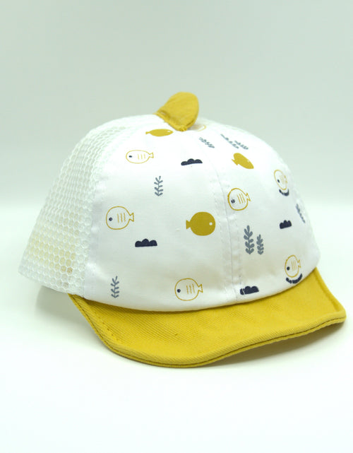 Load image into Gallery viewer, Yellow Fish Baby Cap 46cm
