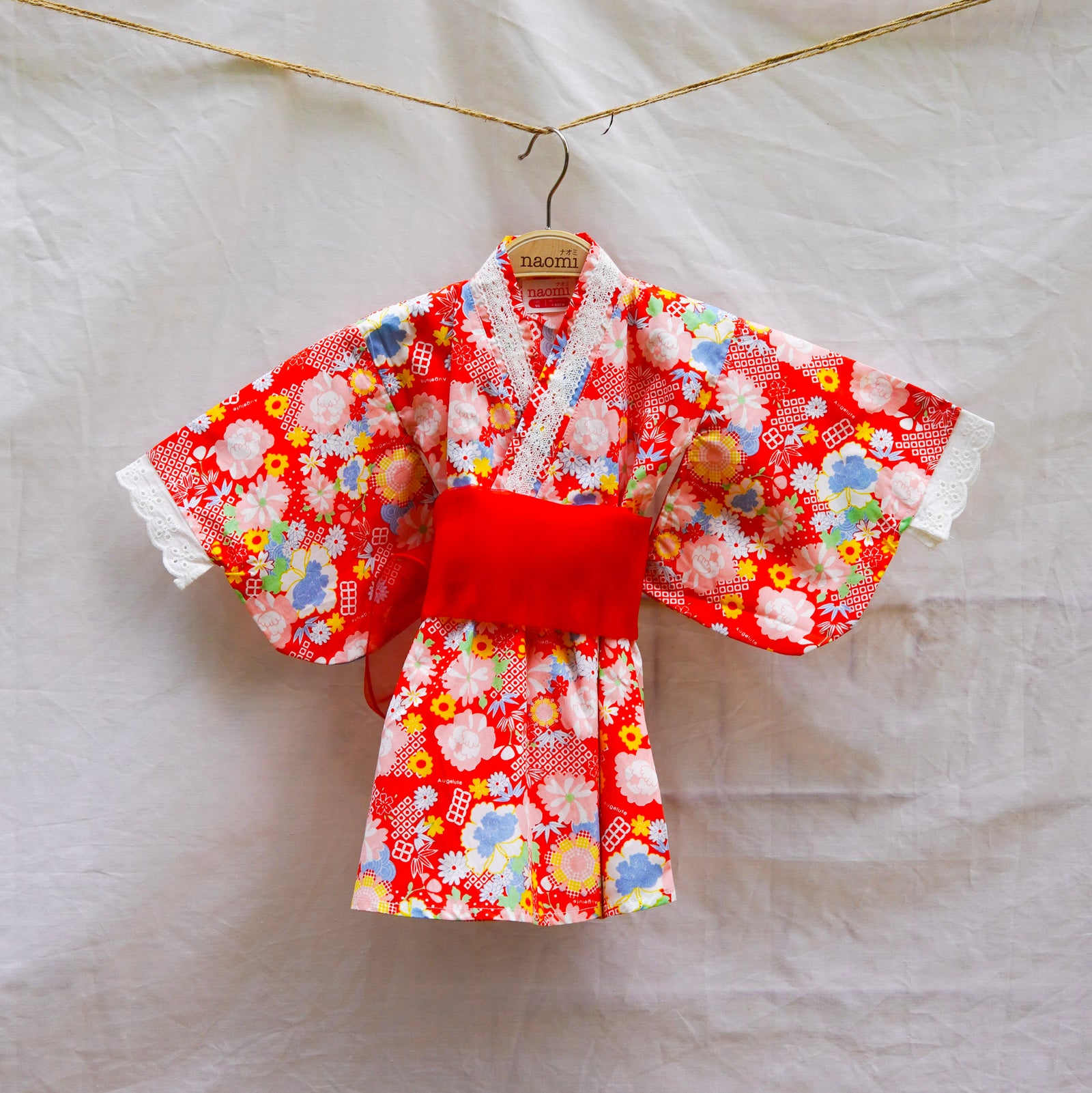 Kimono Red Floral